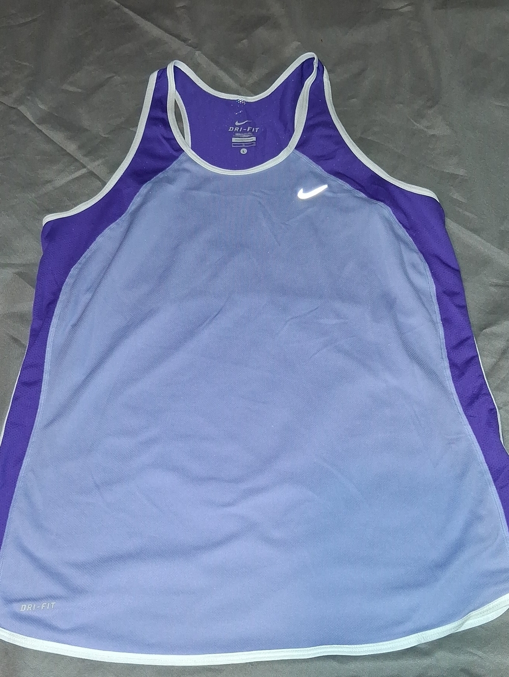 Nike Lavender and Purple Women's Dri-FIT Racerback Tank